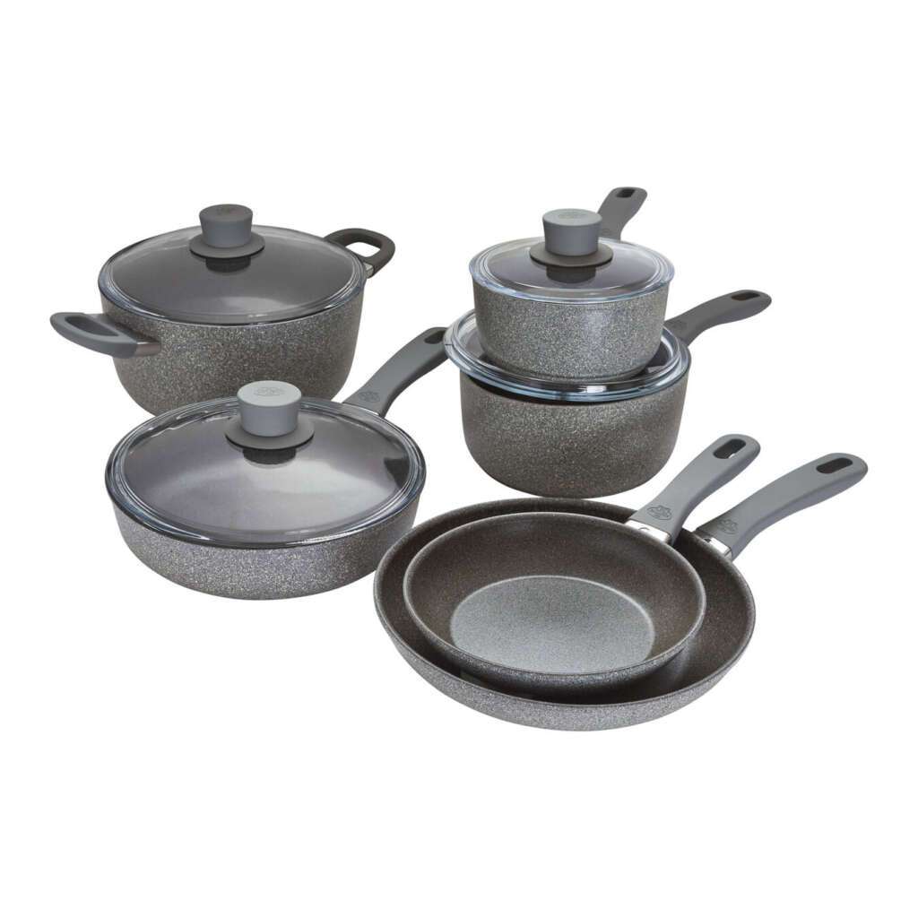 10 Piece, Aluminum Nonstick Cookware Set Kitchen Fantasy