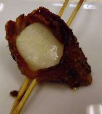 bacon wrapped scallop